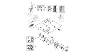 John Deere 960 balya makinesi için DC214681 fren pabucu